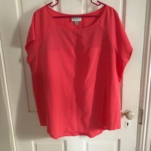 Ava & Viv Coral Blouse